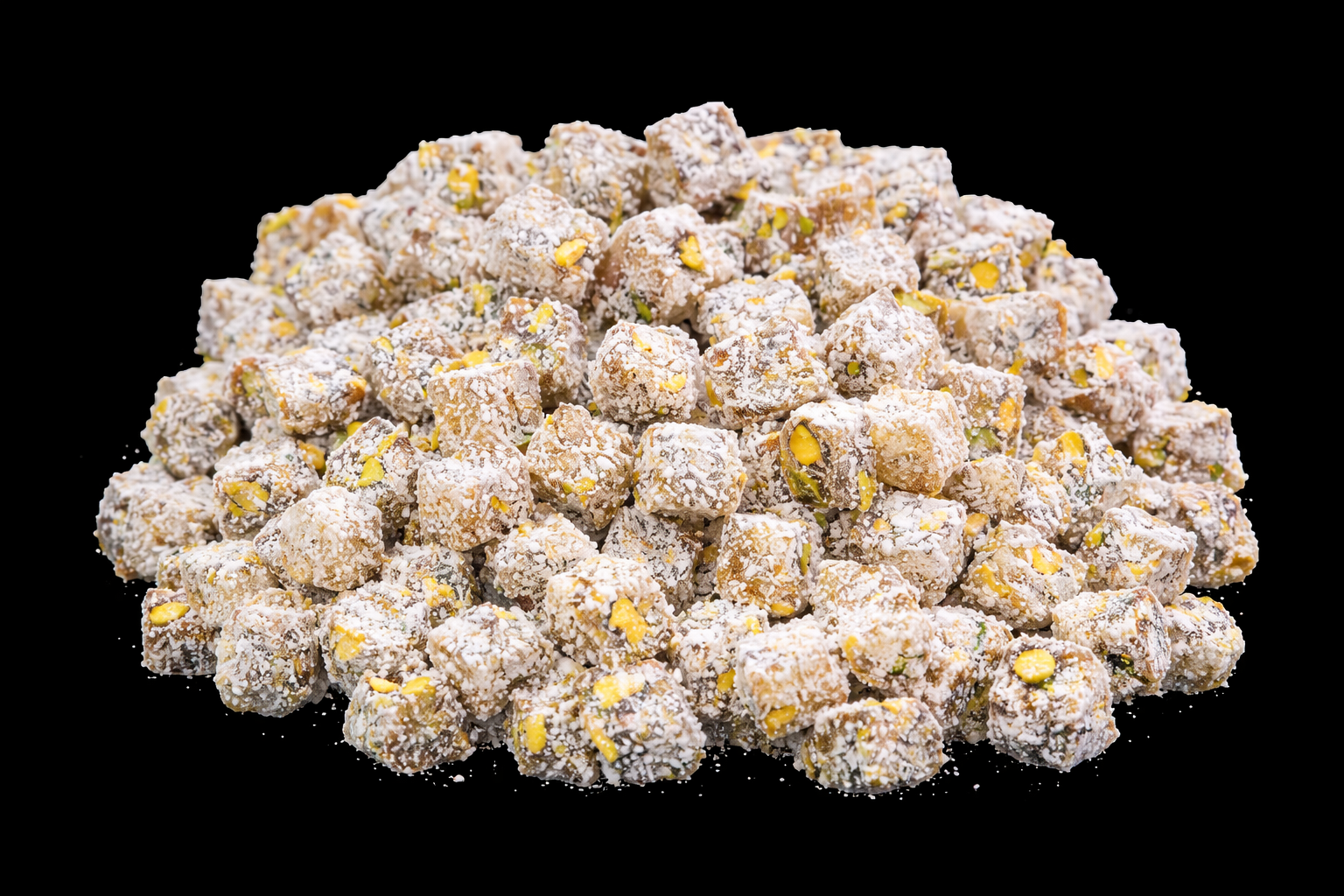 Pistachio lokum cubes